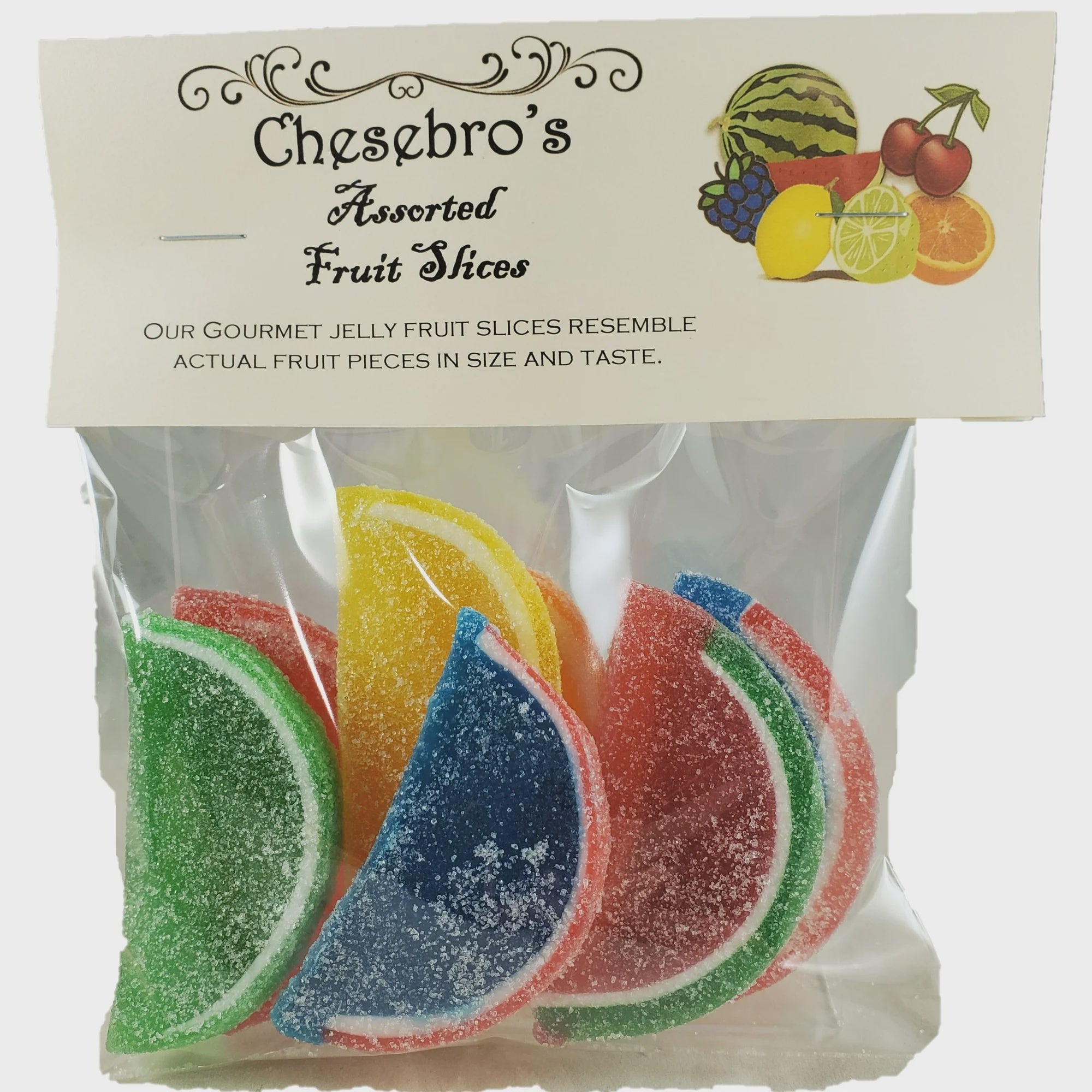 Gourmet Assorted Flavors Jelly Fruit Slices 4.0 oz