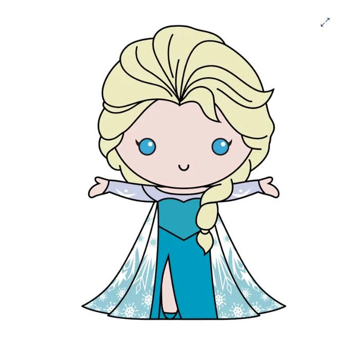Princess Elsa 3D Foam Magnet