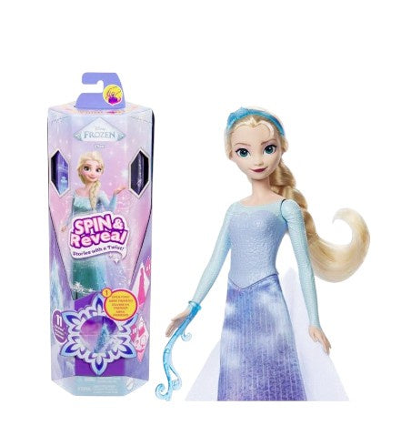 Disney Frozen Elsa Fashion Doll Set, Spin & Reveal with 11 Surprises