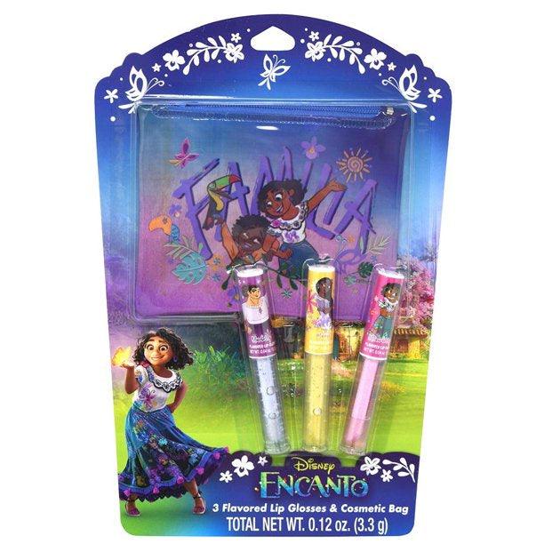 Encanto 3pk Lip Gloss & Cosmetic Bag on Card