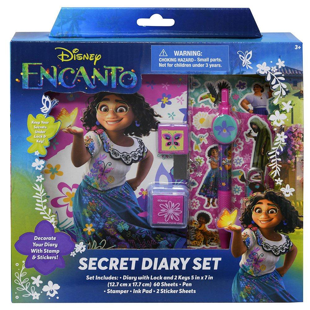 Encanto Secret Diary 60 Sheets in Box Set, Diary with Lock and 2 Keys