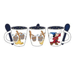 Disney Mickey Fantasia Mug 4oz w/ Spoon
