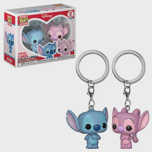 Stitch and Angel Funko Pocket Pop! Key Chain 2-Pack