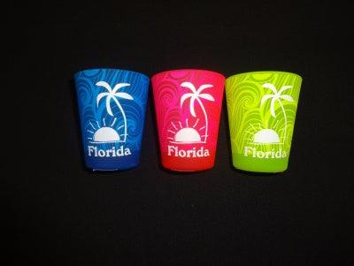 Felt Feel Subtle Wave Shot Glass - Palm & Sunset Design
