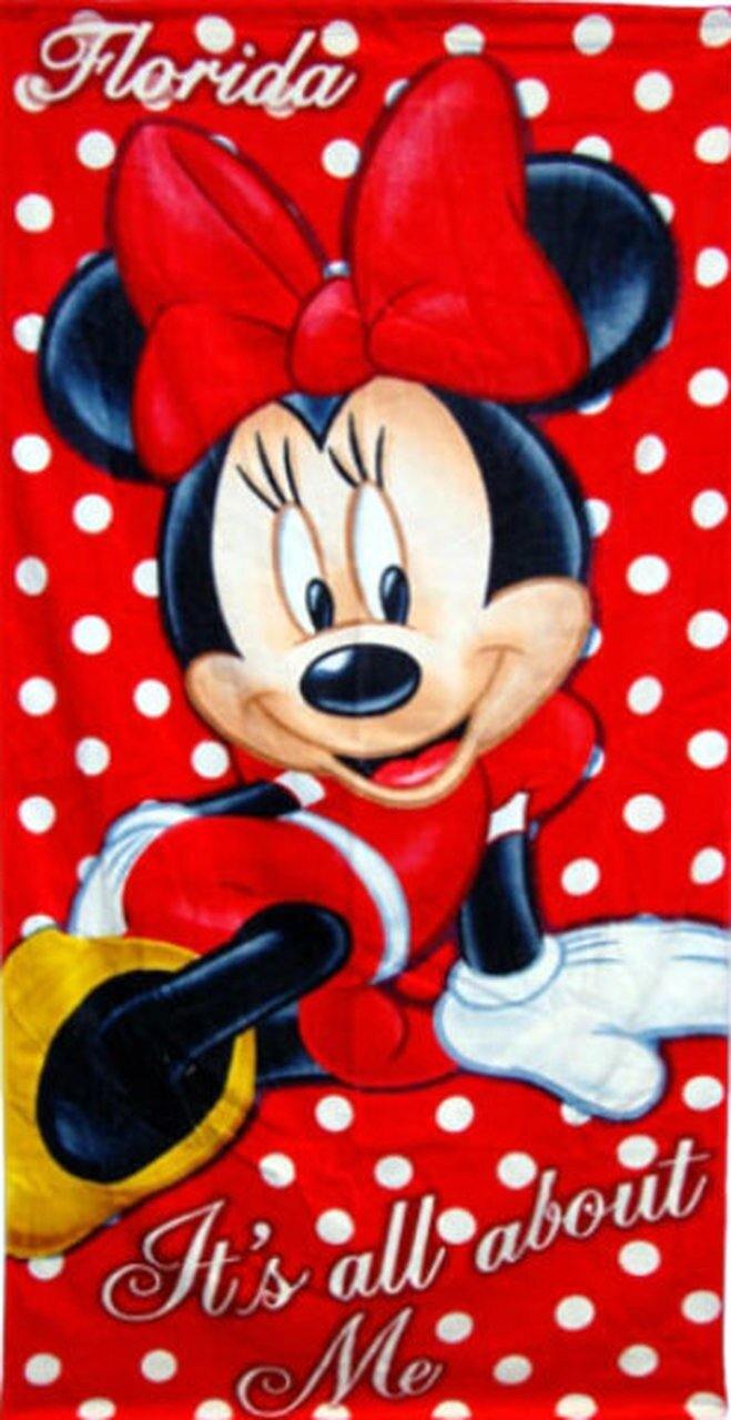 FL All About Me Minnie Beach Towel