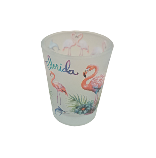 Florida Flamingo Shot Glass