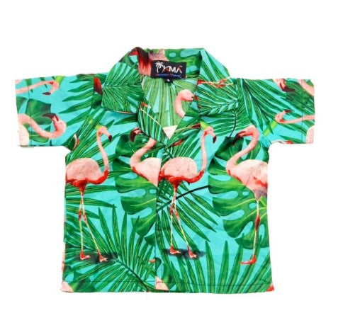 Flamingo Boy's Hawaiian Shirt Assrt