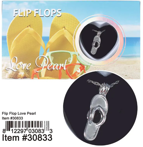 Flip Flop Love Pearl Necklace