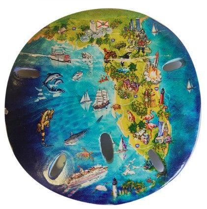 Florida Sand Dollar Magnet 3"