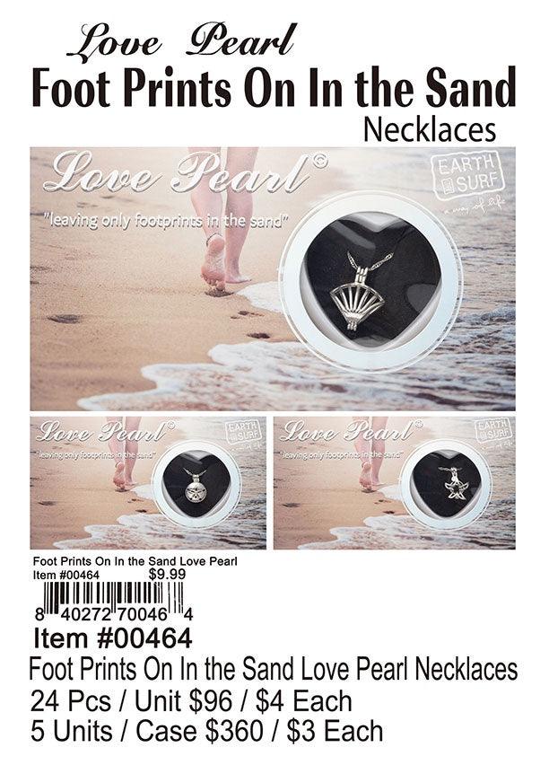 Foot Prints On In the Sand Love Pearl
