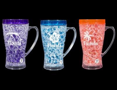 Freezer Gel Pilsner Glass w/Handle