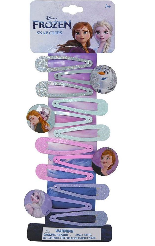 Frozen 12pk Snap Clips on Card