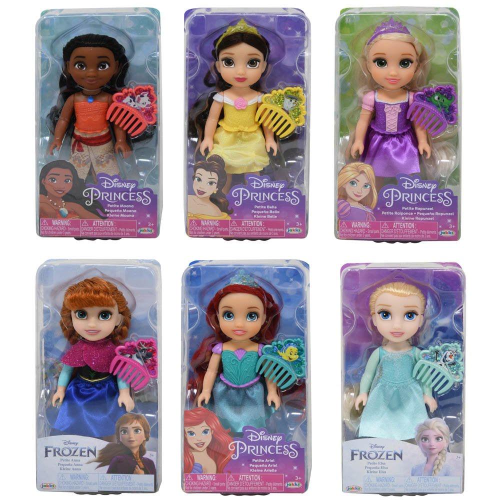 Frozen Petite Dolls w/ Hard Bodice + Comb
