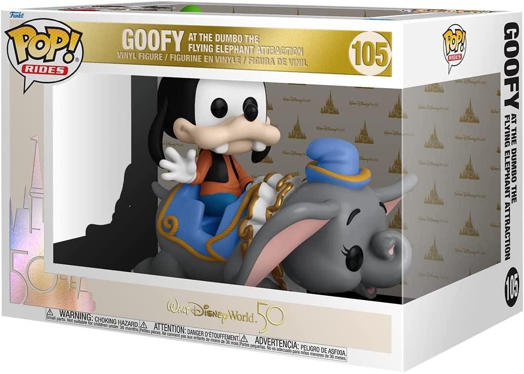Funko Pop! Ride Super Deluxe Disney : Walt Disney World 50th - Dumbo The Flying Elephant Ride with Goofy