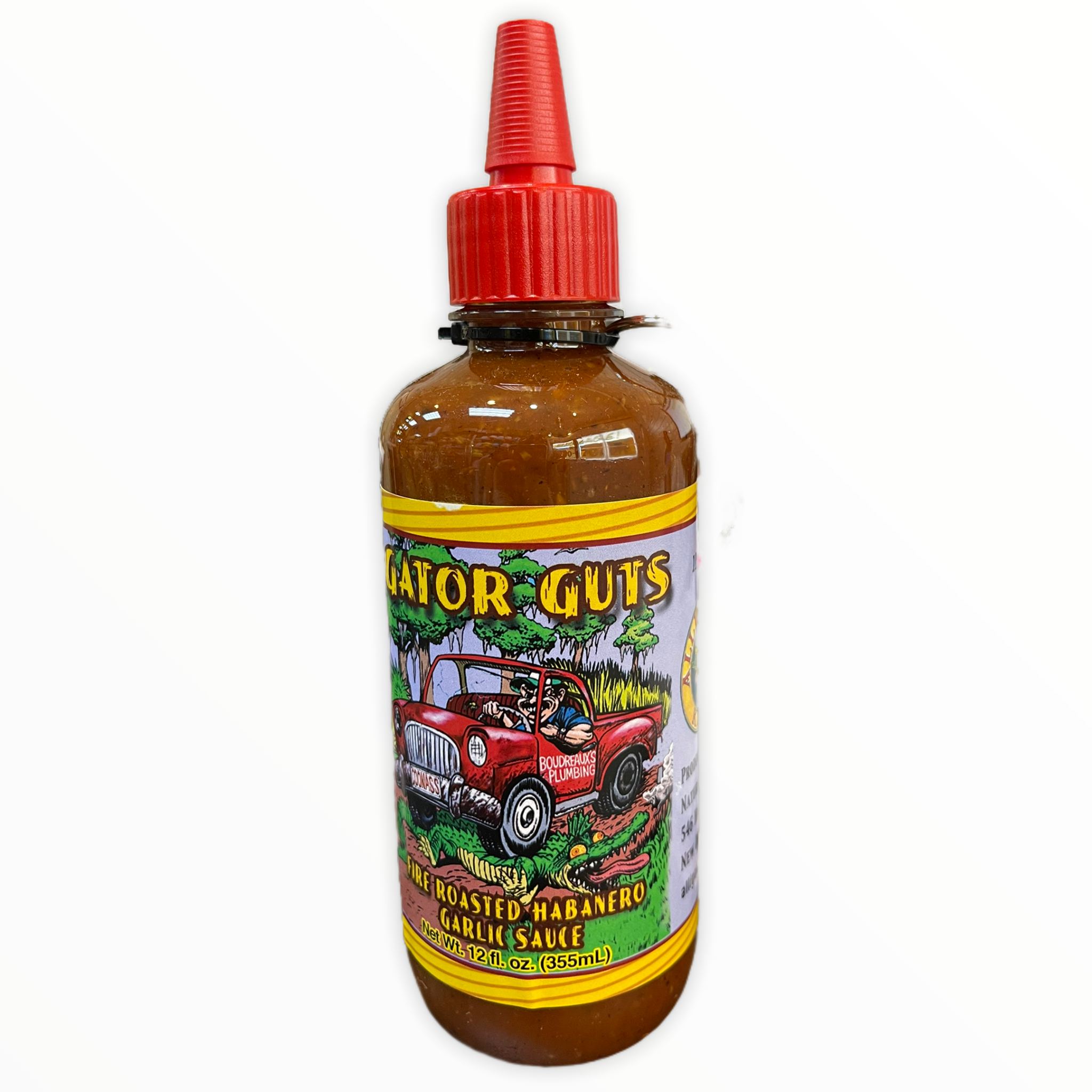 Gator Guts Habanero Garlic Hot Sauce with Gator Claw