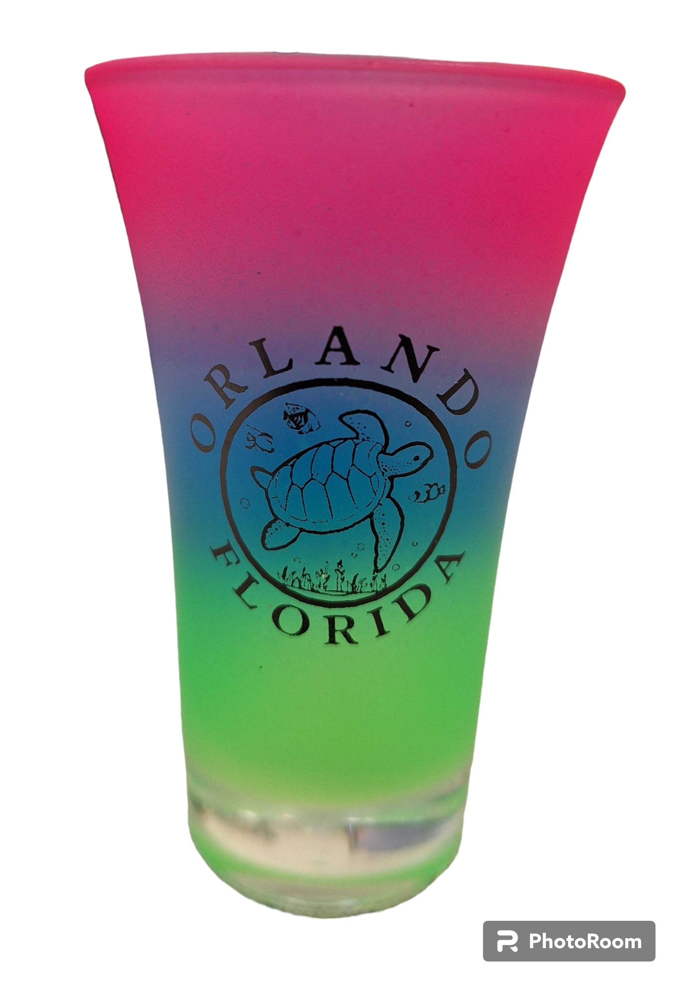 Florida Tye Dye Neon Funnel Shot Glass