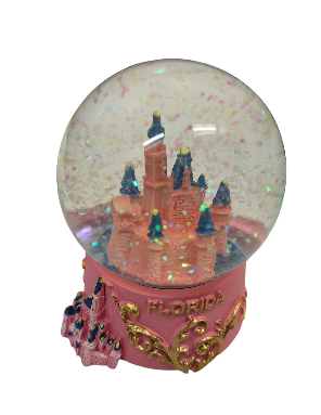 Florida Castle Water Globe Big Assrt