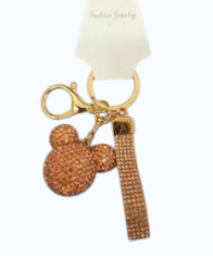 Fashion Keychain Crystal-Ball - Gold
