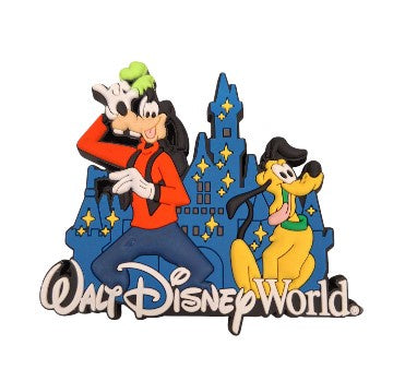Disney Goofy & Pluto Blue Magnet