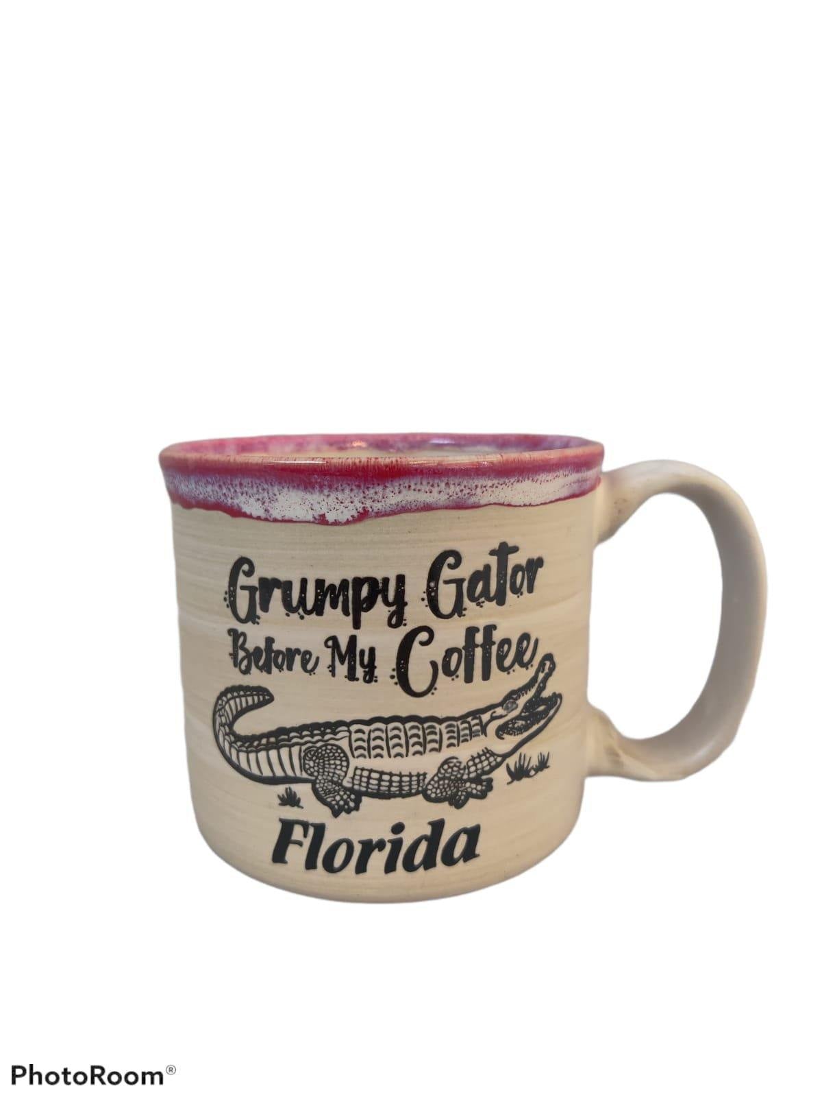 Grumpy Gator 16oz Emboss Camp Mug