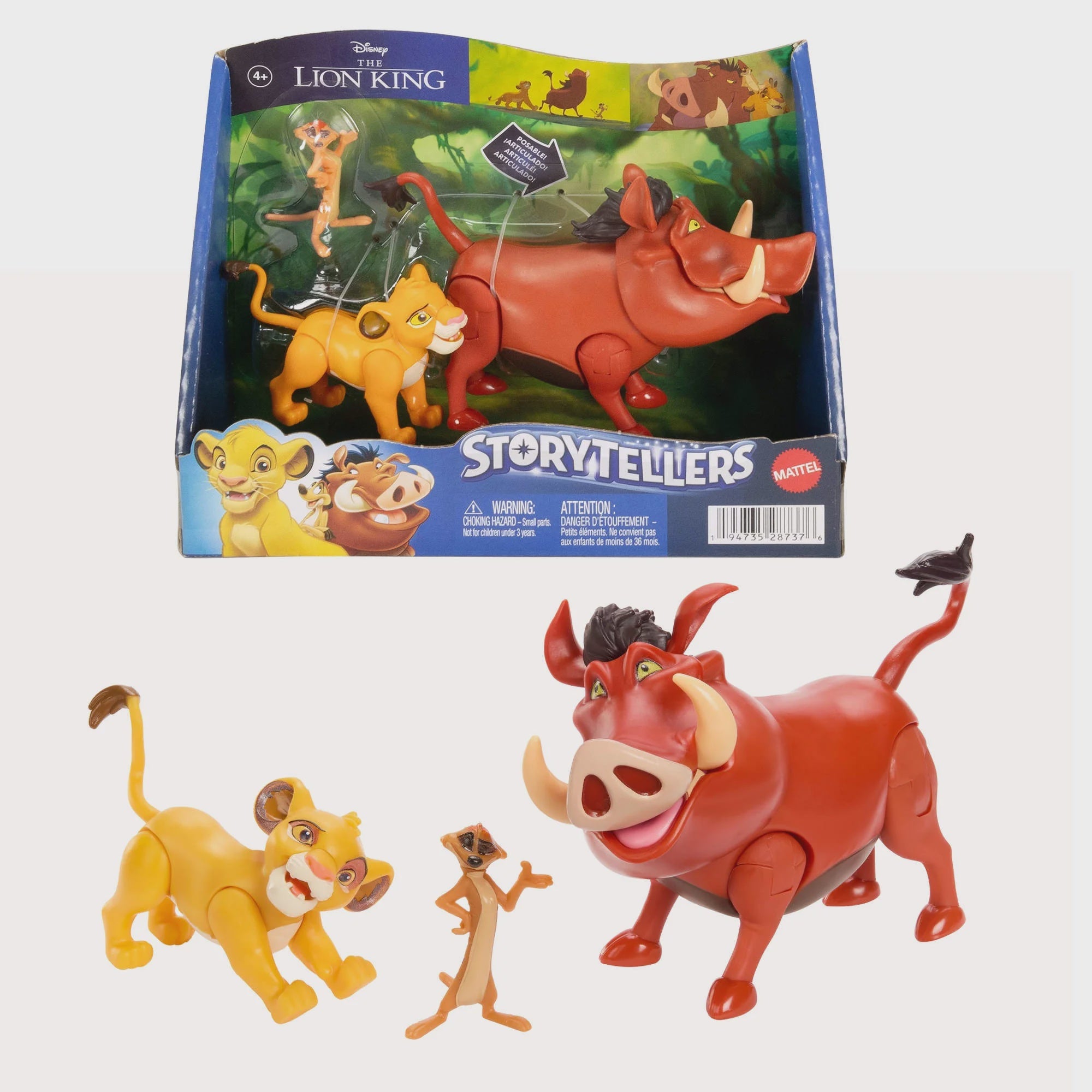 Disney The Lion King Storytellers Pack of 3 Action Figures Posable Toys