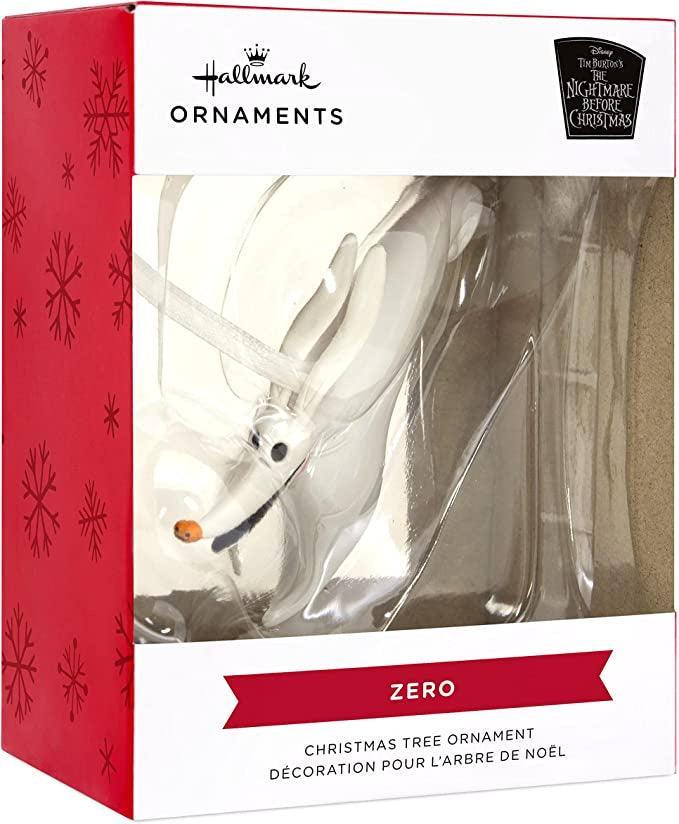Hallmark Disney Tim Burton's The Nightmare Before Christmas Zero Christmas Ornament, 0.9 x 2.31 x 3.02 inches