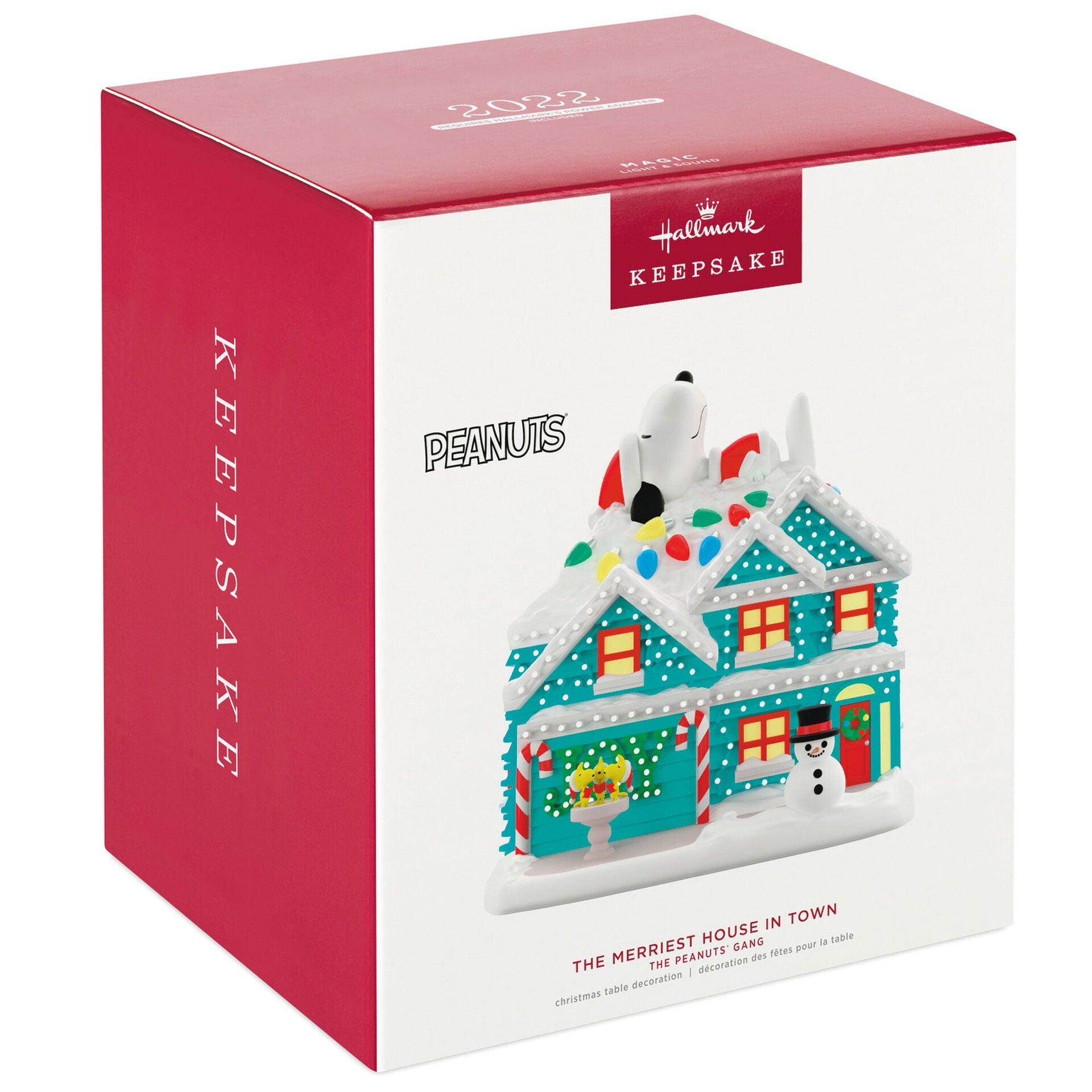 Hallmark Keepsake 2022, The Peanuts Gang The Merriest House in Town Musical  Tabletop Decoration with Light