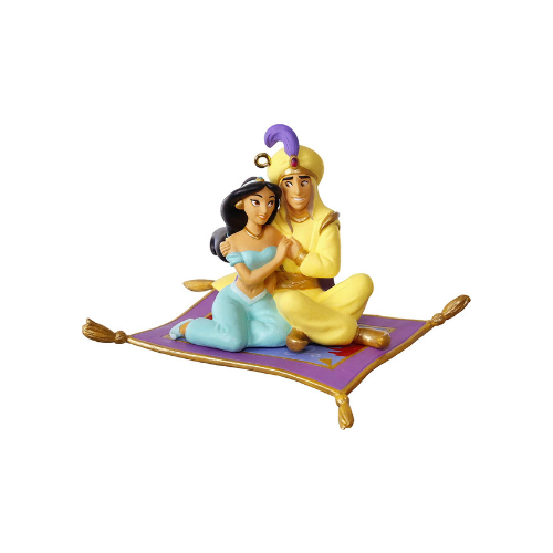 Hallmark Keepsake Christmas Ornament 2019 Year Dated Disney Aladdin and Jasmine A Whole New World, Porcelain NEW IN BOX