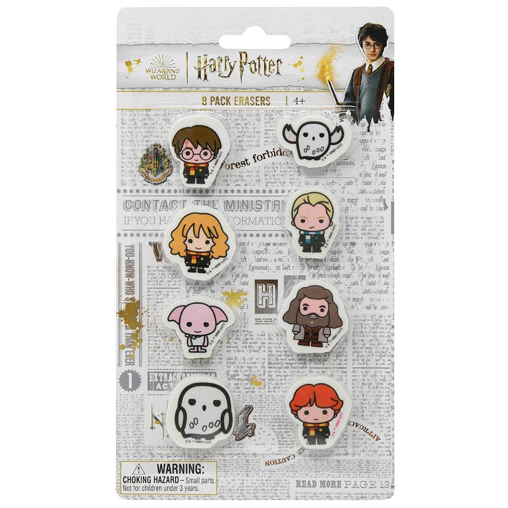 Harry Potter 8pk Eraser on blister card