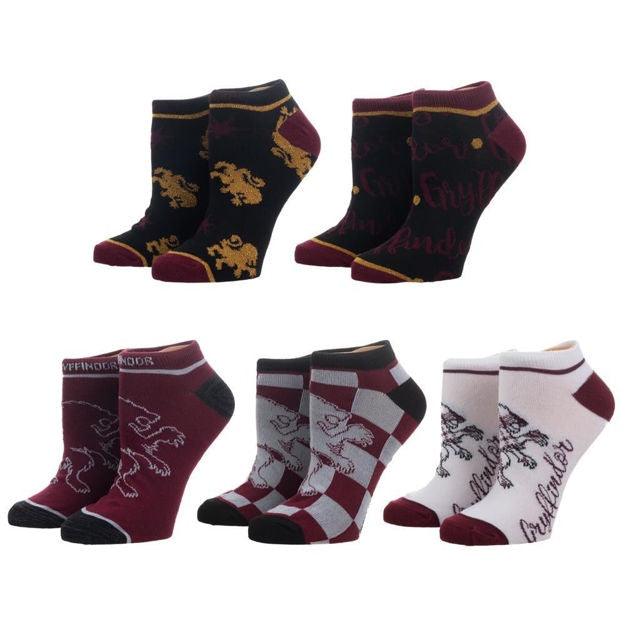 Harry Potter Gryffindor 5 Pair Ankle Socks
