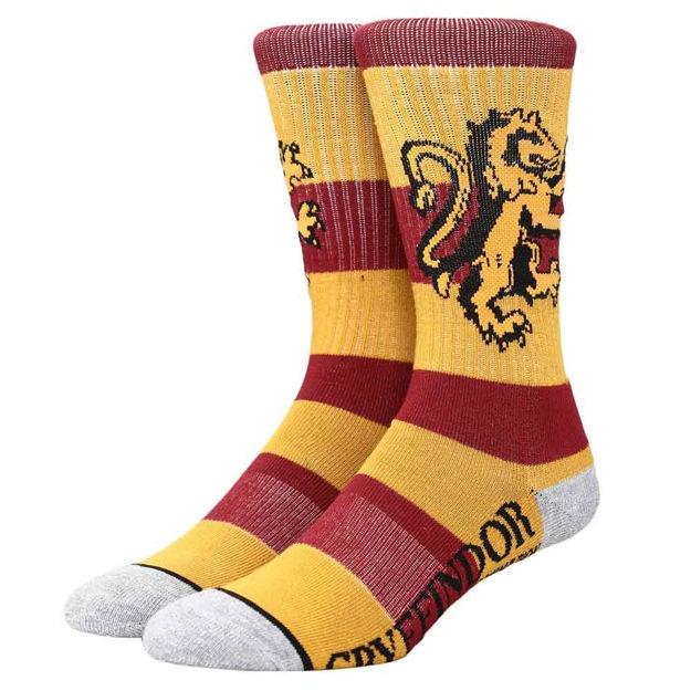 Harry Potter Gryffindor Rugby Strip Crew Mens Socks