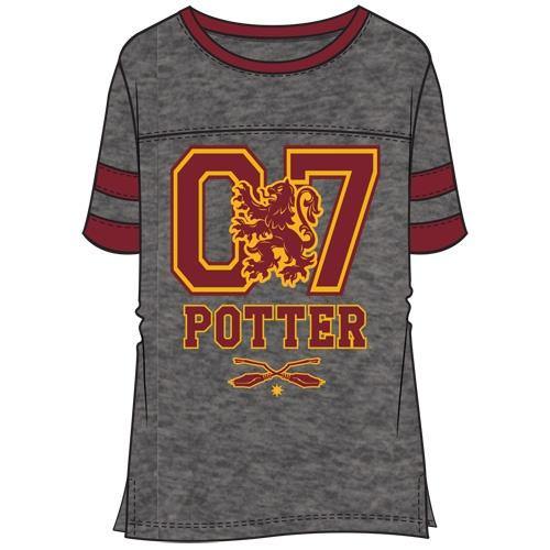 Harry Potter Junior Gryffindor Seven Football Tee, Gray