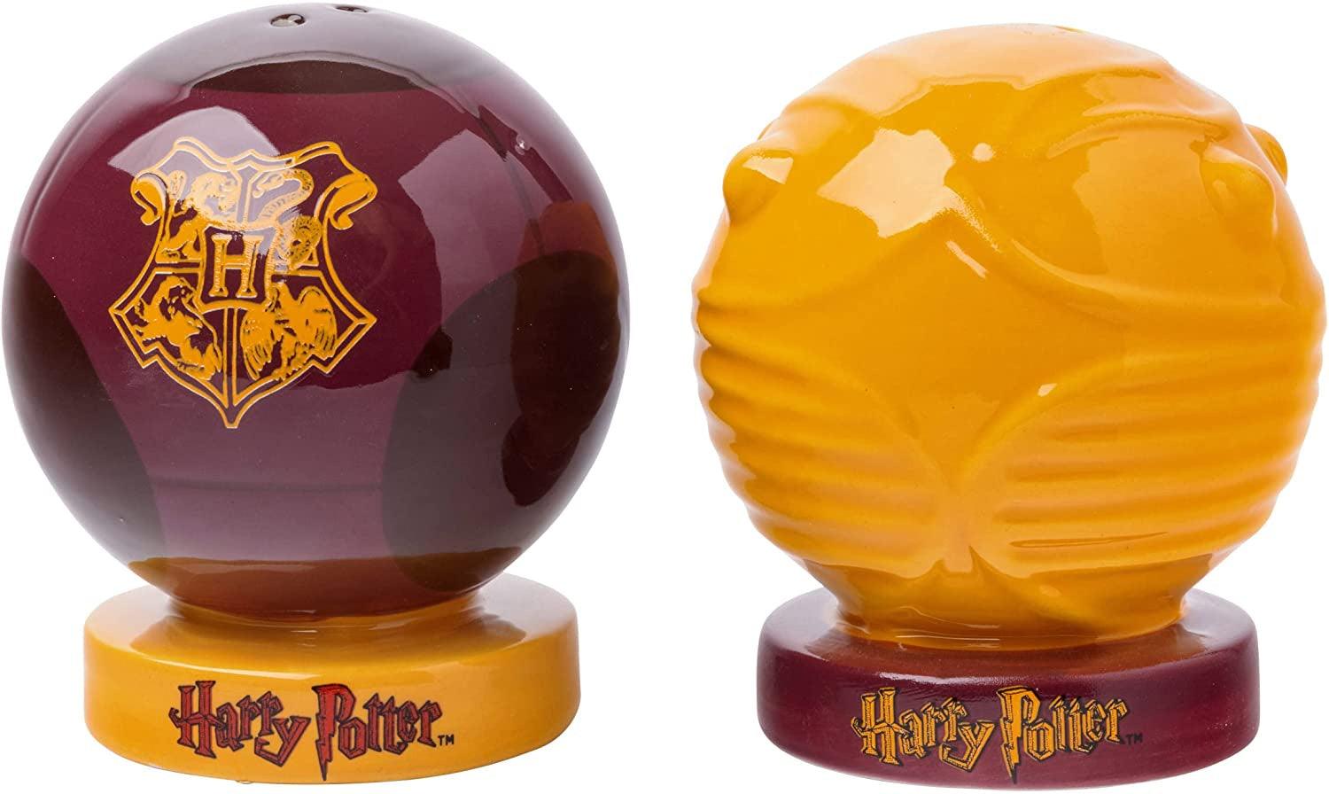 Harry Potter Quaffle Snitch Quidditch Ceramic Salt and Pepper Shaker