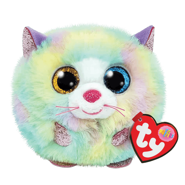 Heather Multicolored Cat Ty Puffies Collection