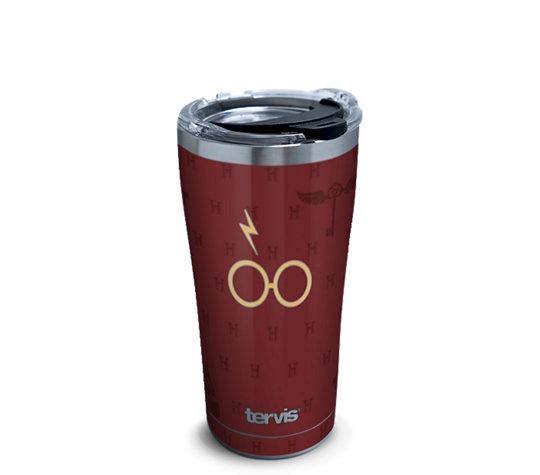 HP Maroon and Gold Glasses Stainless Steel Tervis Tumbler