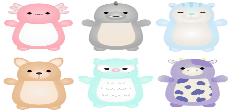 SP25 10" Squishmallows Animals Hugmees