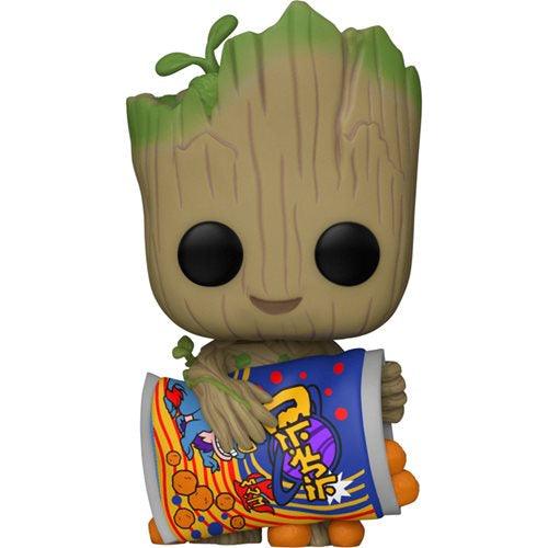 I Am Groot with Cheese Puffs Pop! Vinyl Figure