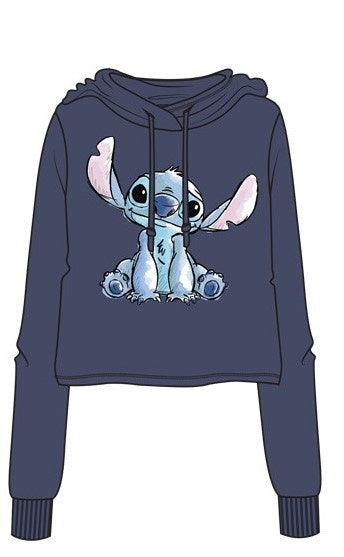 I Am Stitch Cropped Junior Hoodie