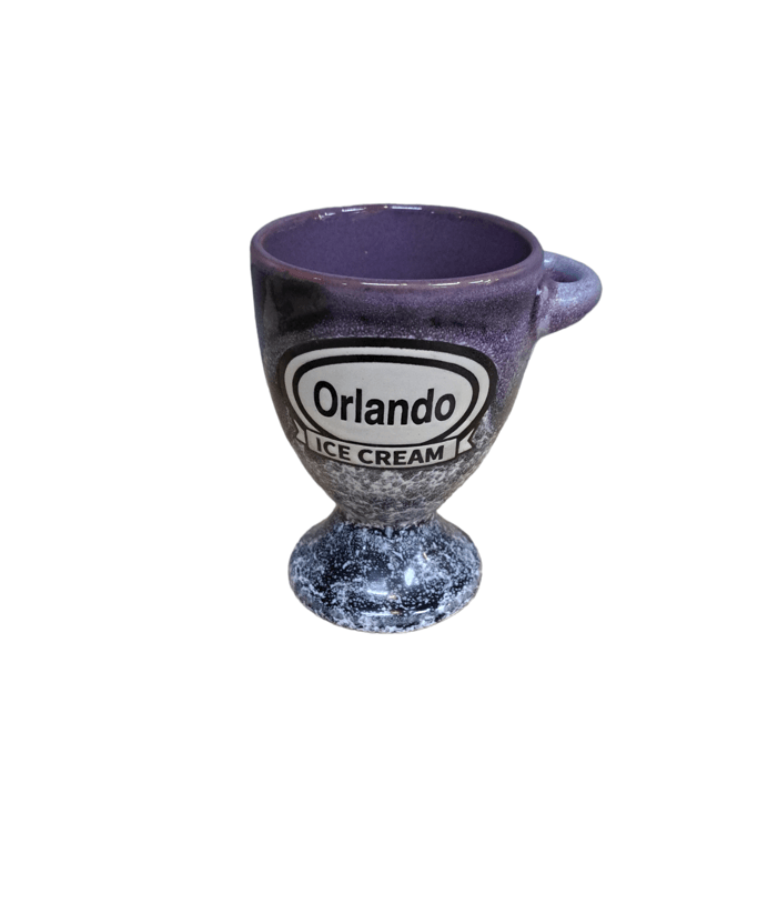 Ice Cream Mug With Spoon With Oval