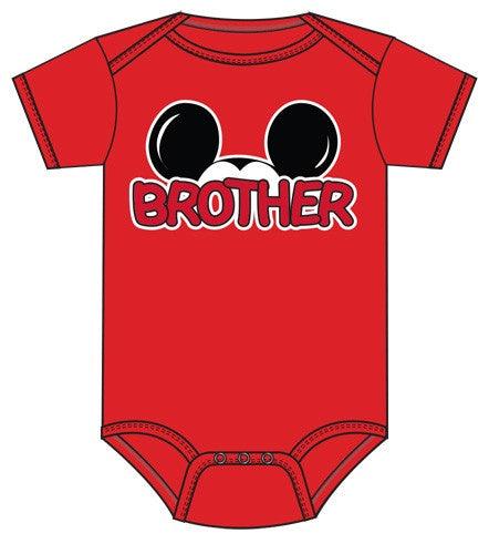 “Infant Onesie Brother Family Red