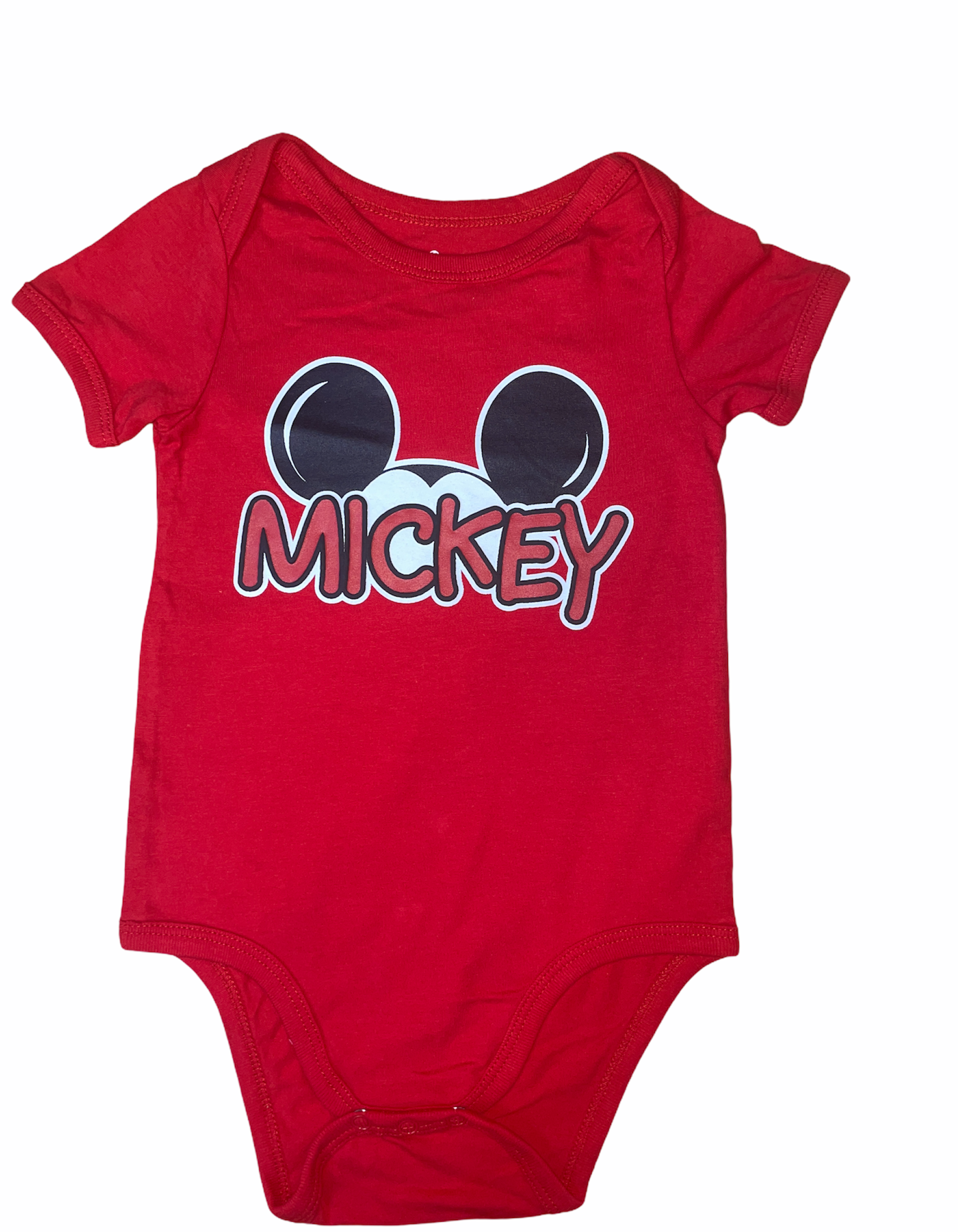 Infant Onesie Mickey Family, Red