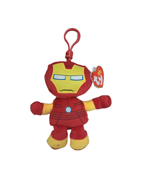 TY Beanie Babies Iron Man  Floppy Clip