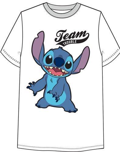 Junior Oversize Team Trouble Stitch Tee White