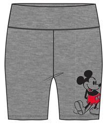 Juniors Grey High Waisted Biker Shorts with Classic Mickey Pose