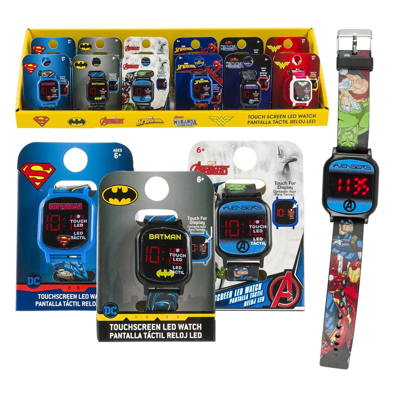 Kids Touchscreen Superheroes LED Kids Watch