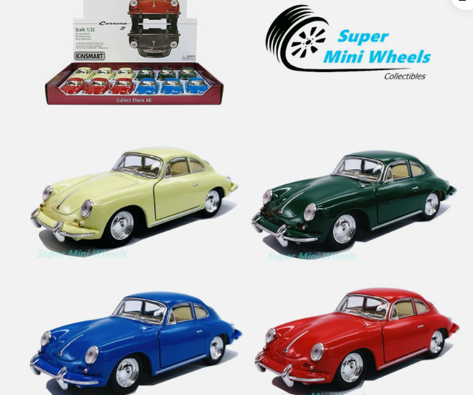 Porsche 356 B Carrera 2 - 5" Diecast Toy Car