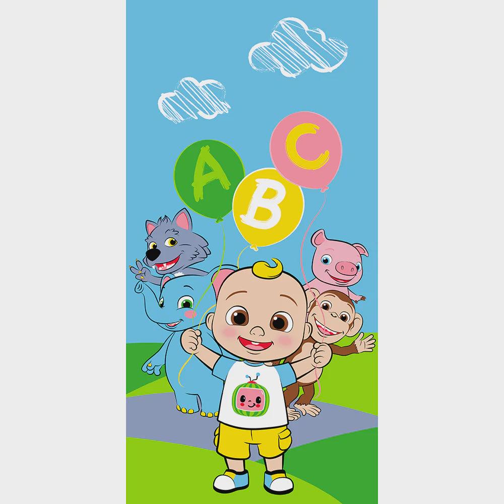 “Let’s Play with Friends” Cocomelon 27"x54" Netflix Beach Towel
