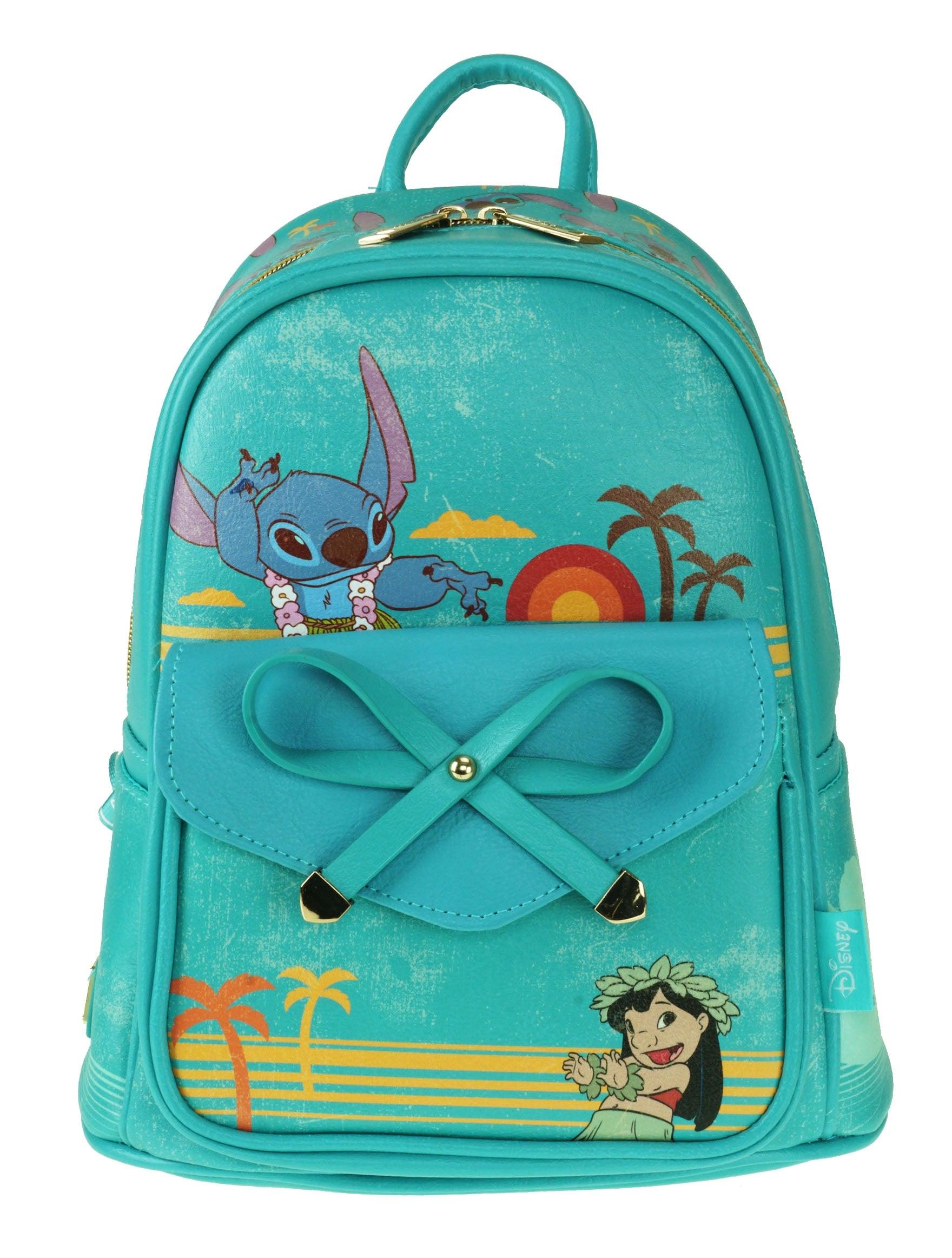 Lilo & Stitch 11″ Faux Leather Mini Backpack – Ribbon