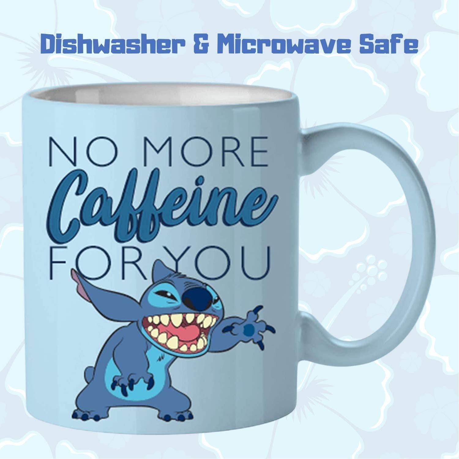 Lilo And Stitch No More Caffeine 14 oz Ceramic Mug