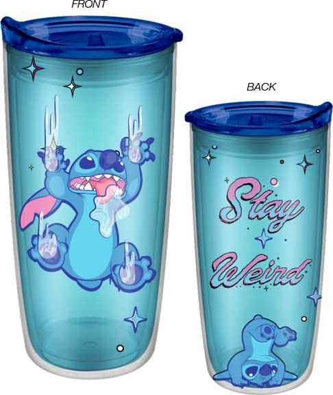 Lilo And Stitch Stay Weird 20 oz Double Wall Travel Tumbler w / Slide
